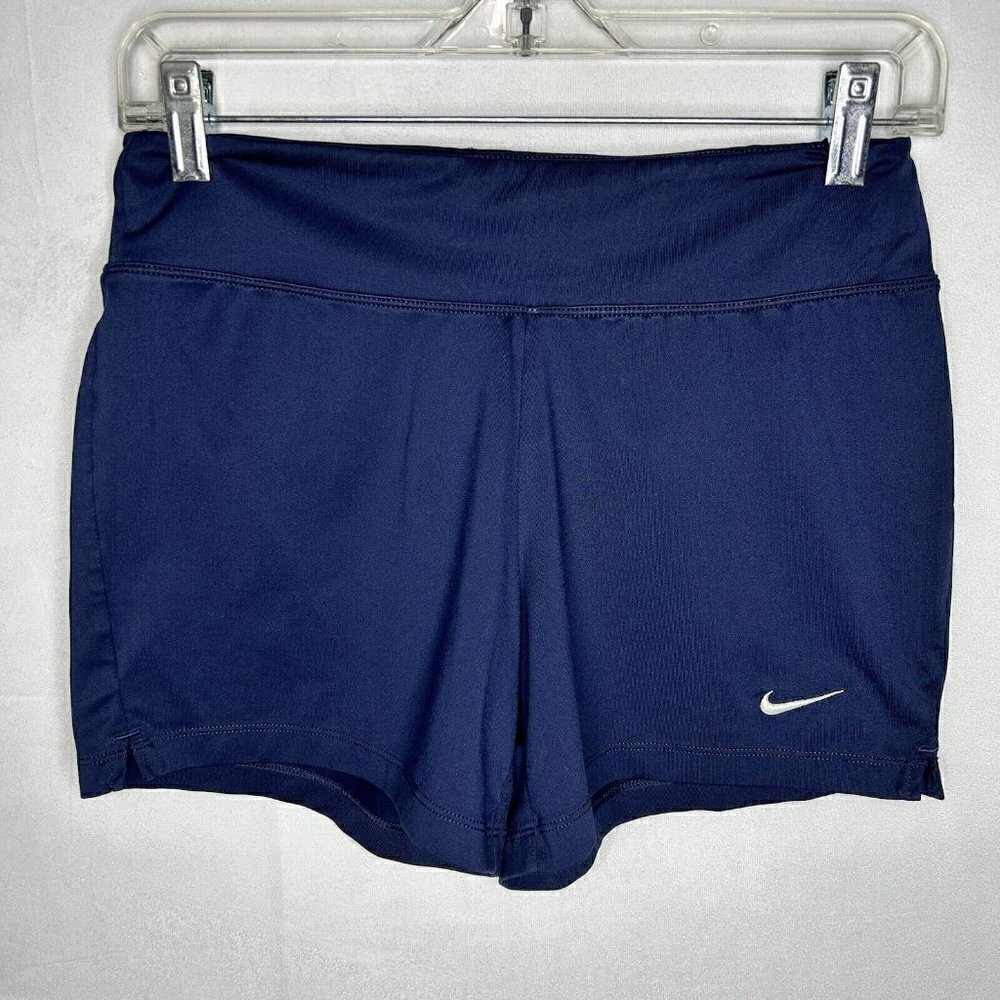 NIKE Womens Navy Dri-Fit Athletic Running Shorts Size S (26x4.5)